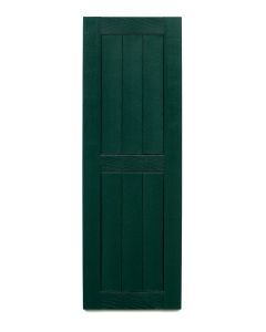 16.25" Wide - Exterior Vinyl Framed Board-n-Batten Shutters - Closed Weave