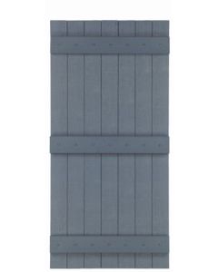23.875" Wide - Exterior Vinyl Board-n-Batten Shutters - Closed Weave