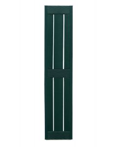 9" Wide - Exterior Vinyl Framed Board-n-Batten Shutters - Open Weave
