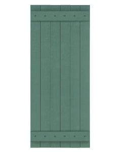 20.75" Wide - Exterior Vinyl Board-n-Batten Shutters - Closed Weave