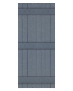 27.25" Wide - Exterior Vinyl Board-n-Batten Shutters - Closed Weave