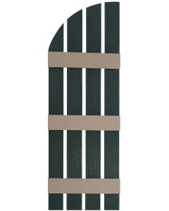 16" Wide - Exterior Vinyl Board-n-Batten Shutters - Open Weave