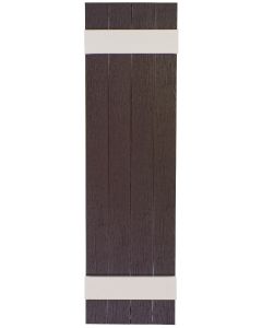 13.875" Wide - Exterior Vinyl Board-n-Batten Shutters - Closed Weave