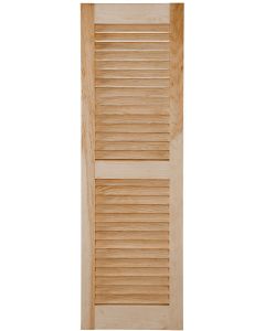 Exterior Wood Open Louver Shutters
