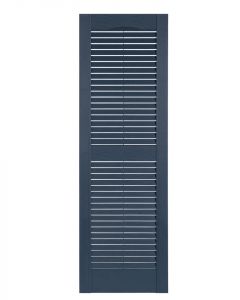 Premier One-Piece 15" Wide - Open Louver Exterior Vinyl Shutters
