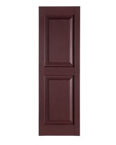 Premier One-Piece 15" Wide - Raised Panel Exterior Vinyl Shutters