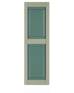 12" Wide - Exterior Vinyl Raised Panel Shutters