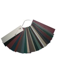 Sample Color Chips, 19 Standard Colors plus Paintable