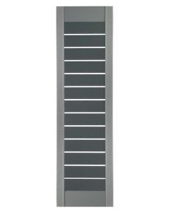 12" Wide - Exterior Vinyl Shaker Panel Shutters - Open Weave