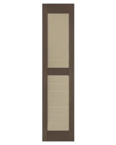 7" Wide - Exterior Vinyl Shaker Panel Shutters - Closed Weave